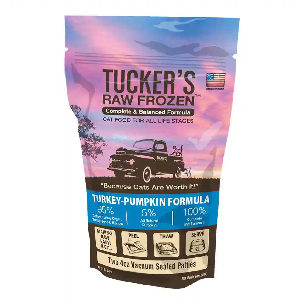 Tucker's Frozen Cat Food, Pork-duck-pumpkin 1.5 Lb