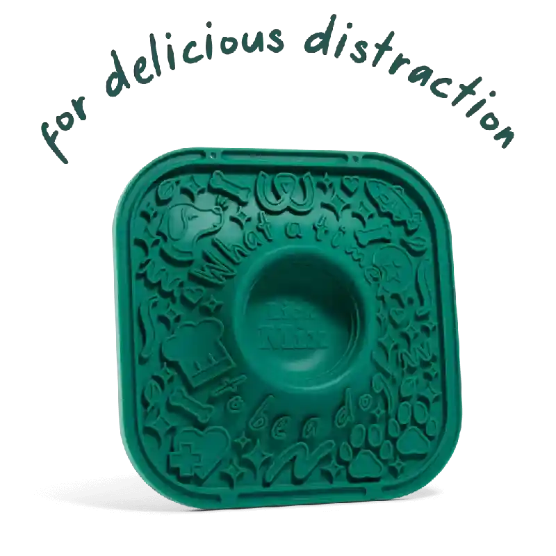 Woof Dog Toy Lick Mat Green