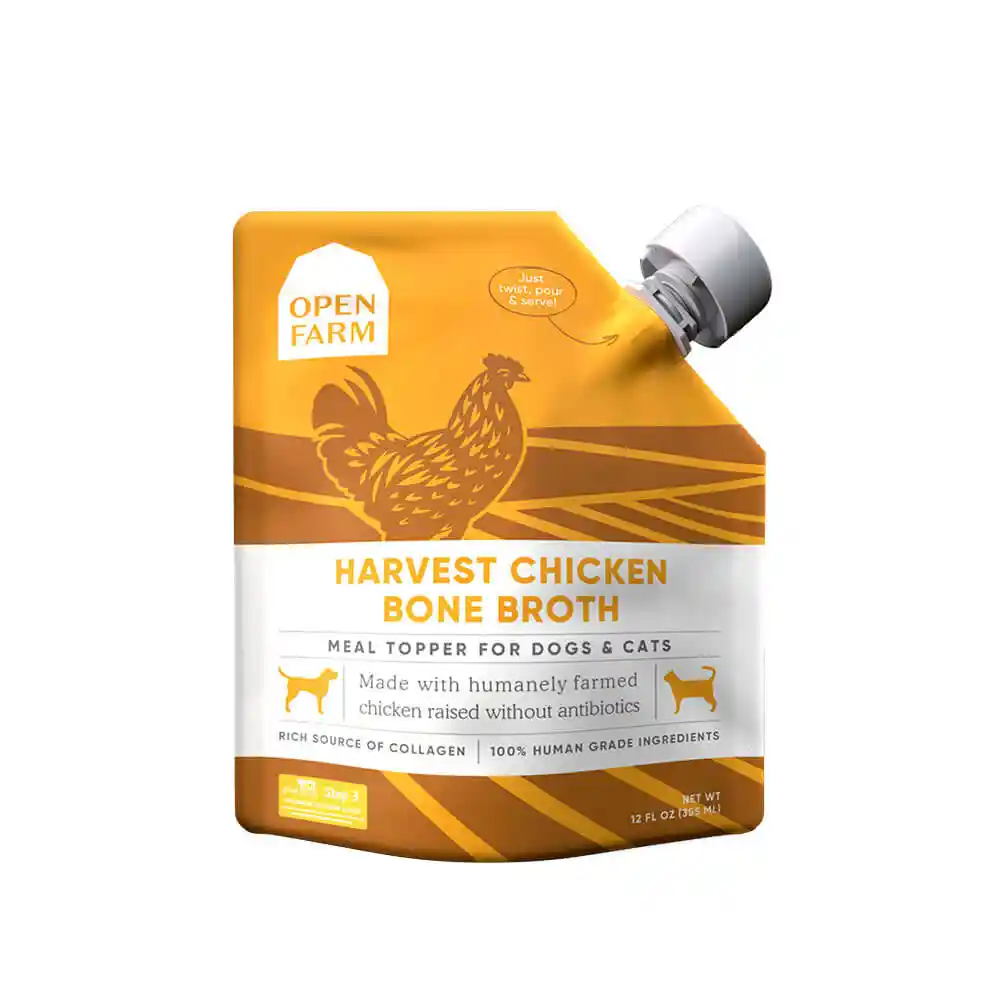 Open Farm Dog Bone Broth Ckn 12-oz