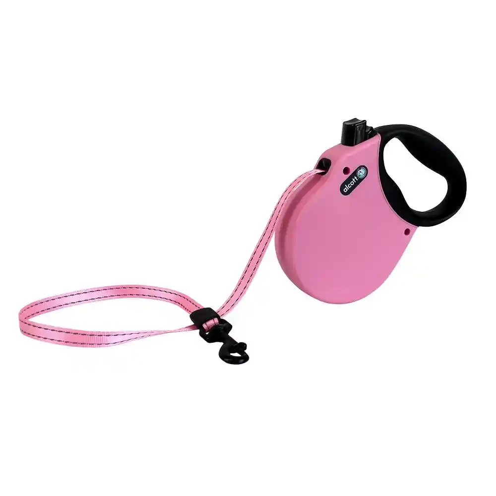 Alcott Retractable Leash Pink Medium