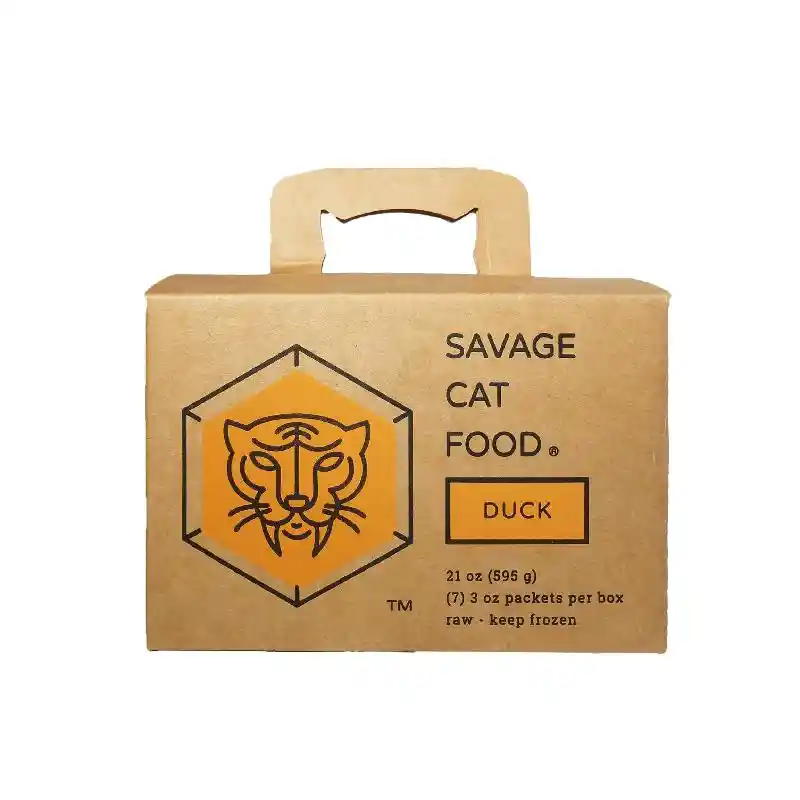 Savage Cat Frzn Duck Small Box 21-oz