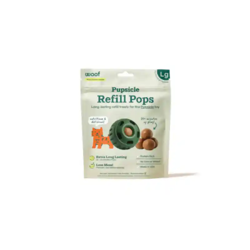 Woof Dog Treat Chicken Peanut Butter Pops Lg 9 Oz