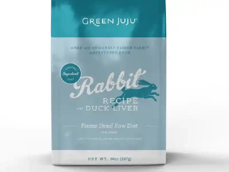 Green Juju FD Raw Diet Rabbit & Duck Liver 14 Oz