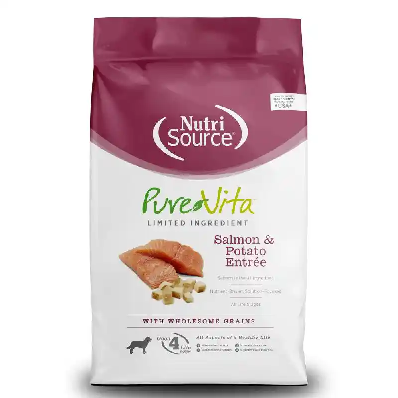 Pure Vita Dog Slmn & Pot 25#