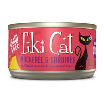 Tiki Cat Can Mackerel Sardine Calamari 2.8-oz