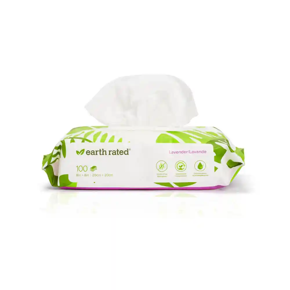 Earth Rated Dog Wipes Lavender 100 Ct