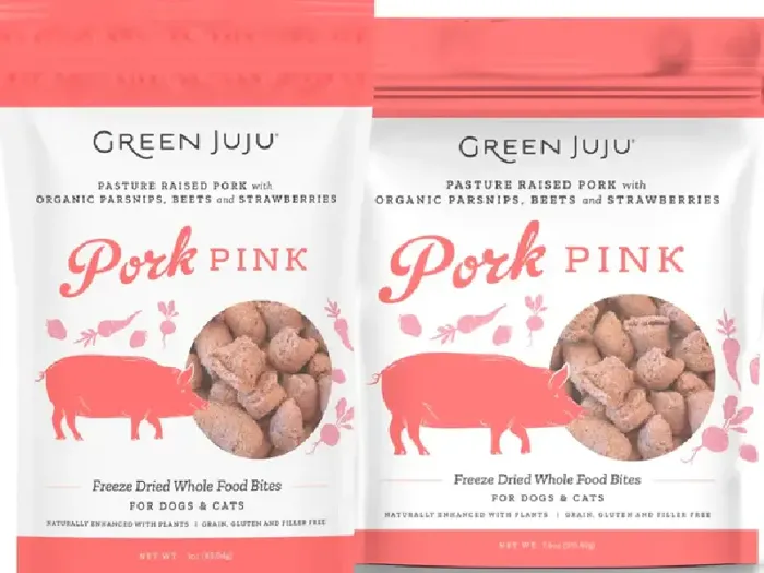 Green Juju Pork Pink Freeze-dried Whole Food Bites For Dogs & Cats 3-oz