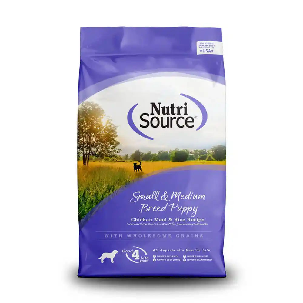 NutriSource Dog Ckn & Rice Puppy Sm/Med 5#
