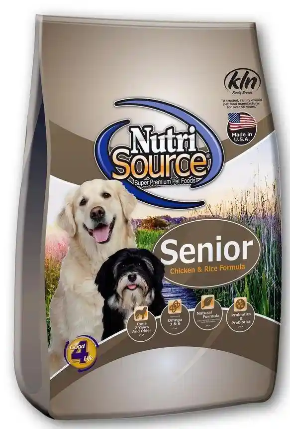 NutriSource Dog Ckn & Rice Senior 26#