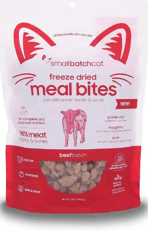 Small Batch Cat FD Meal Bites Bf 10-oz