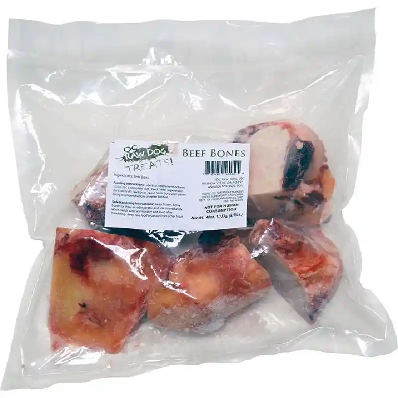 OC Raw Dog Frozen Trt Beef Bones 2.5lb