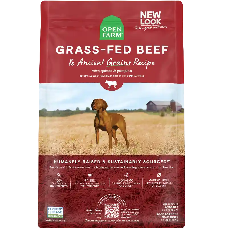 Open Farm Dog Ancient Grain Grass-Fed Bf 11#