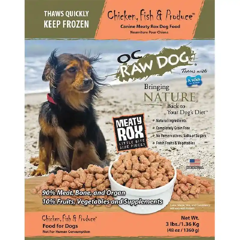 OC Raw Dog Frozen Chicken & Fish Rox 3lb