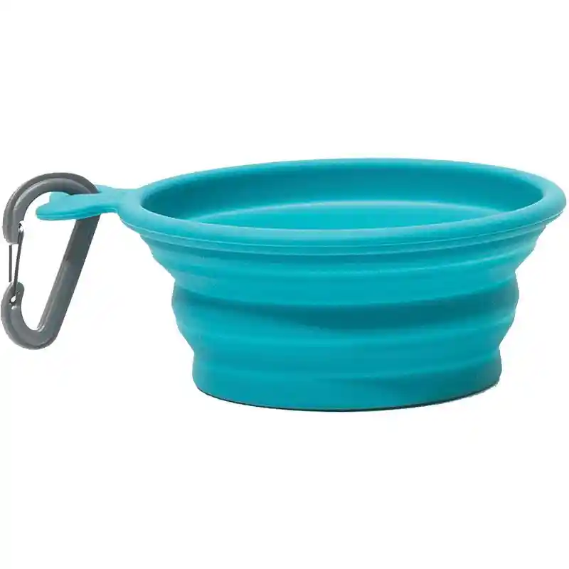 Messy Mutt Collapsible Bowl Blue Medium 3 cup