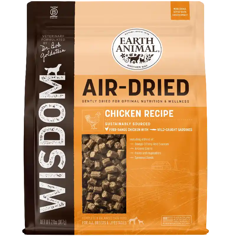 Earth Animal Dog Food Wisdom Air Dried Ckn 2#