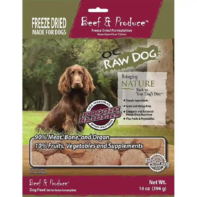 OC Raw Dog Freeze Dried Beef Sliders