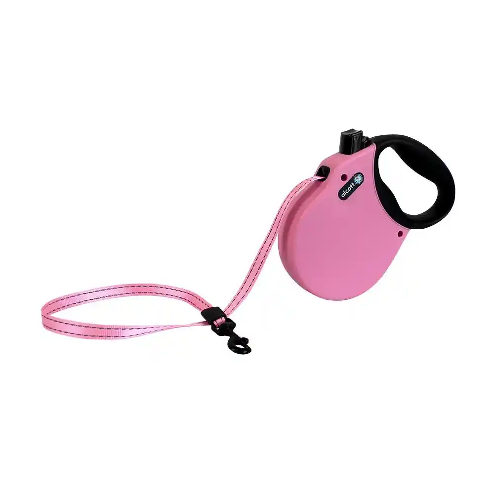 Alcott Retractable Leash Pink Small