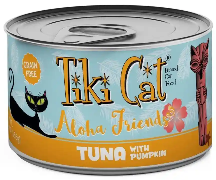 Tiki Cat Aloha Friends Grain Free Tuna With Pumpkin Canned Cat Food 2.8-oz