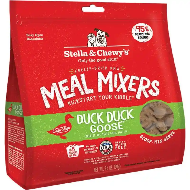 Stella & Chewy Dog FD Duck Goose Meal Mixers 3.5oz