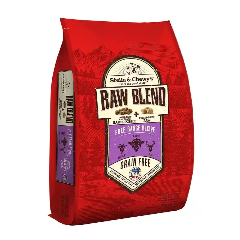 Stella & Chewy Dog Raw Blend Free Range Goat, Lamb, Elk 22#
