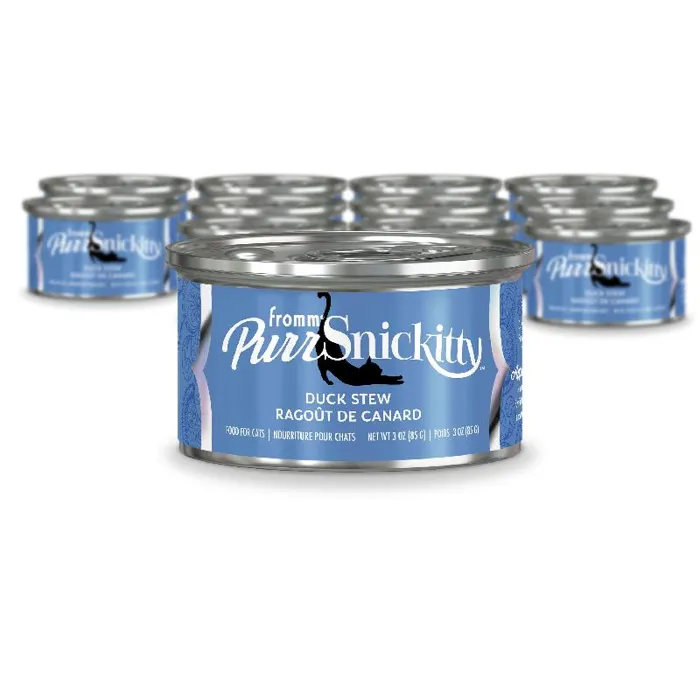 Fromm Cat Canned Purrsnickitty Pate' Duck Stew 3oz