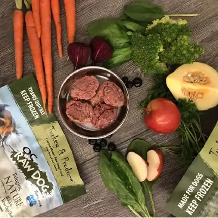 OC Raw Dog Frozen Turkey Patties 6 Lbs