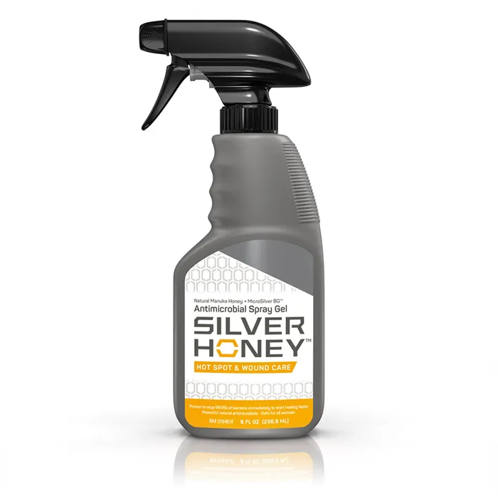 Silver Honey Hot Spot Wound Care Spray Gel 8-oz