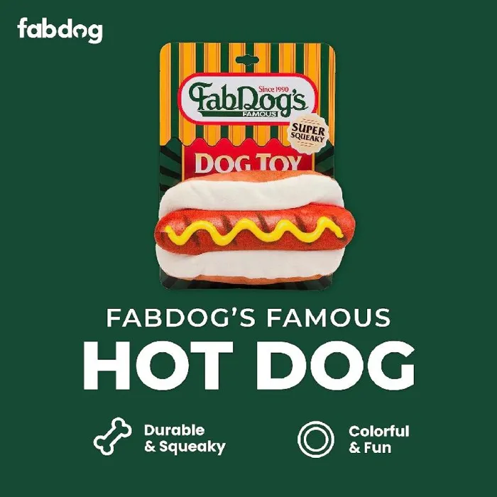 Fab Dog Toy Food Hot Dog