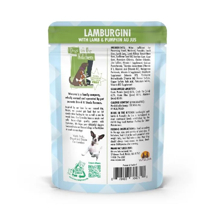 Weruva Dog Can Lamburgini Pch 2.8-oz