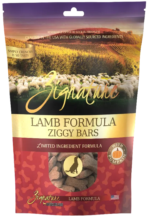 Zignature Ziggy Bar Dog Treats Lamb
