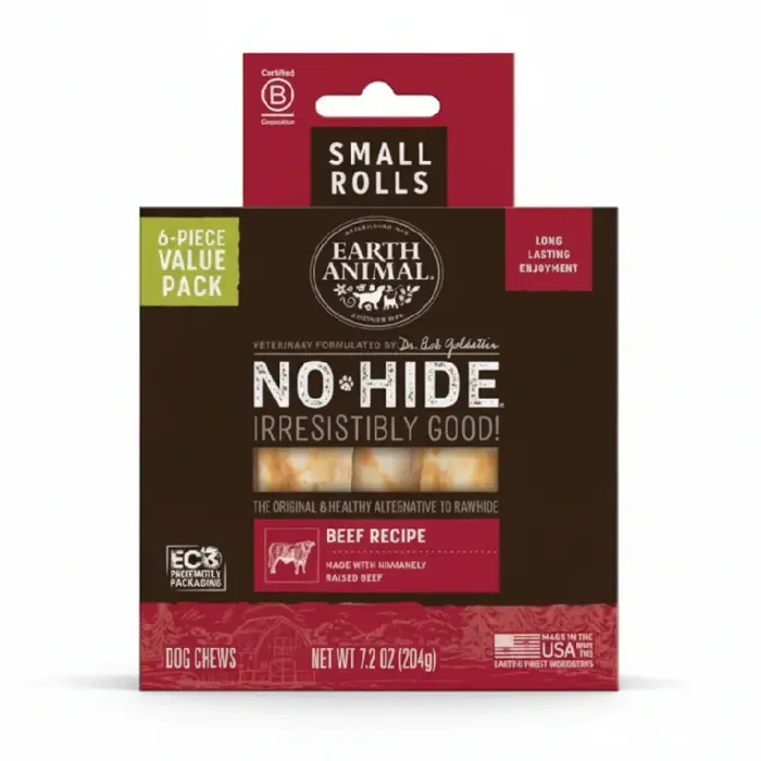 Earth Animal No Hide Value Box Small Beef 6pk
