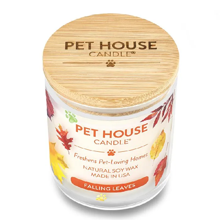 Pet House Candle Falling Leaves