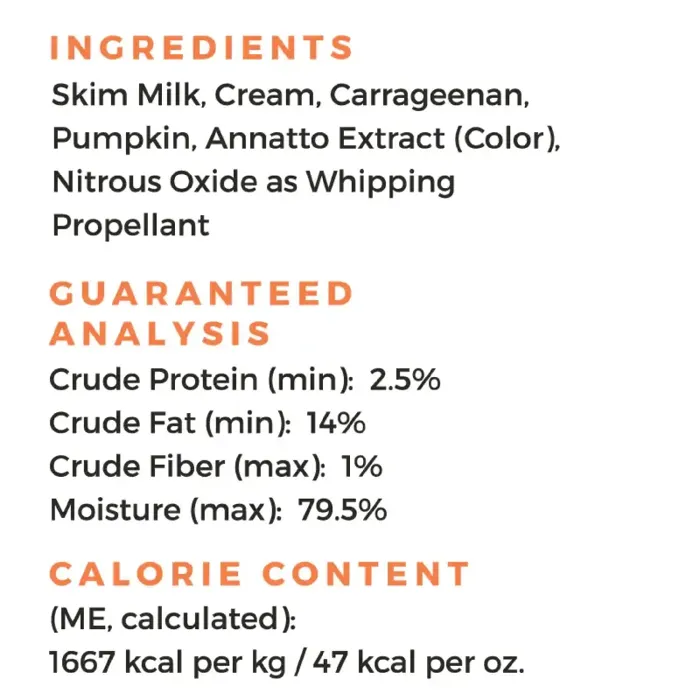 Pup Cup Frozen Whipped Cream Pumpkin 13oz