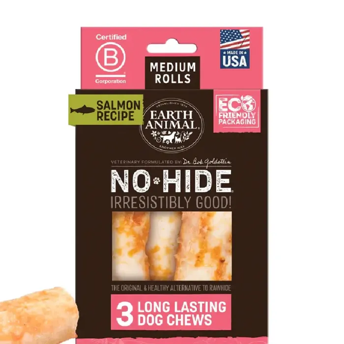 Earth Animal No Hide Value Box Salmon Medium 3pk