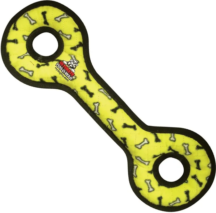Tuffy Ultimate Tug-O-War Yellow Bone