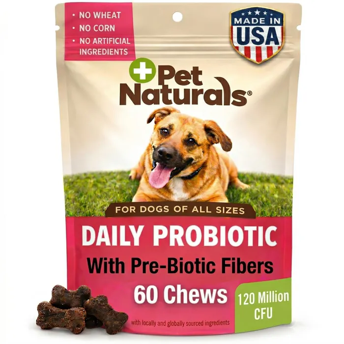 Pet Naturals Daily Probiotic dogs 60 chews front package