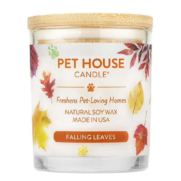 Pet House Candle Falling Leaves