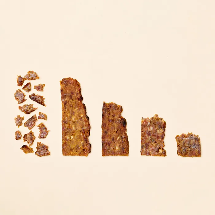 Saint Rocco's Pork & Apple treats serving size pieces