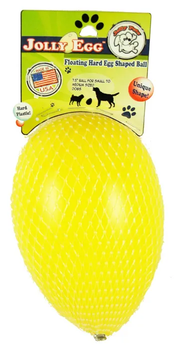Jolly Pets Jolly Ball Egg Yellow 8"