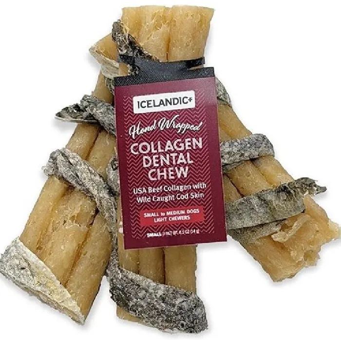 Icelandic Plus Collagen Dental Chew Fish Wrapped 4