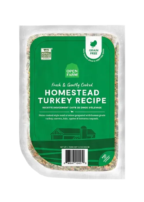 Open Farm Dog Frzn Gently Cooked Trky 16-oz