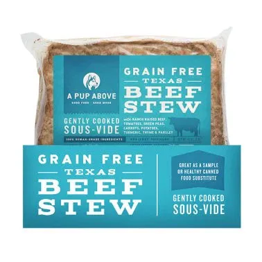 A Pup Above Texas Beef Stew Grain-free Gently Cooked Dog Food 1-lb