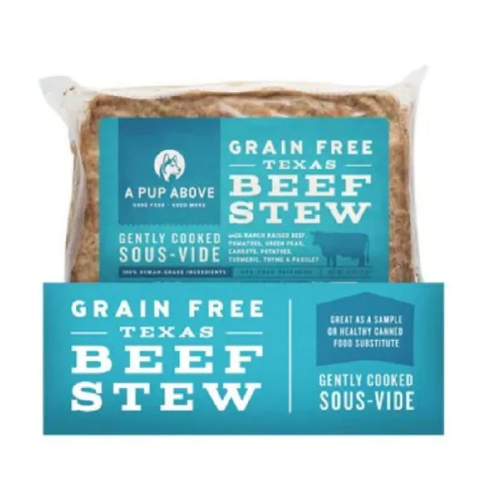 A Pup Above Texas Beef Stew Grain-free Gently Cooked Dog Food 1-lb