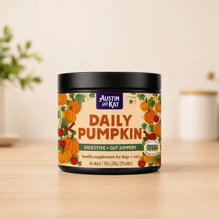 Austin & Kat Daily Pumpkin 200g jar lifestyle