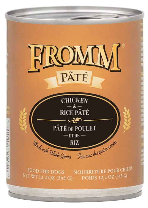 Fromm Dog Canned Pate Chicken Rice 12.2-oz