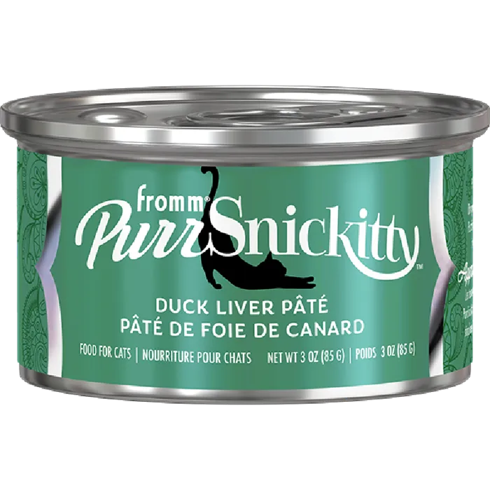 Fromm Cat Canned Purrsnickitty Pate Duck Liver 3oz
