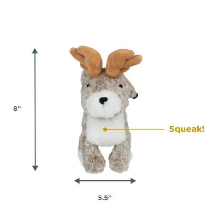 Tall Tails Dog Toy Plush Animated Jackalope 9"