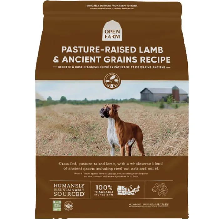 Open Farm Dog Dry Pasture Raised Lamb Ancient Grain 22-lb