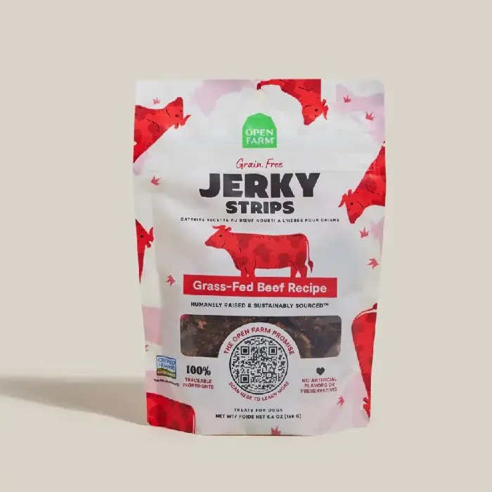 Open Farm Dog Jerky Strips Beef 5.6oz