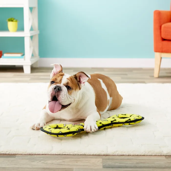 Tuffy Ultimate Tug-O-War Yellow Bone